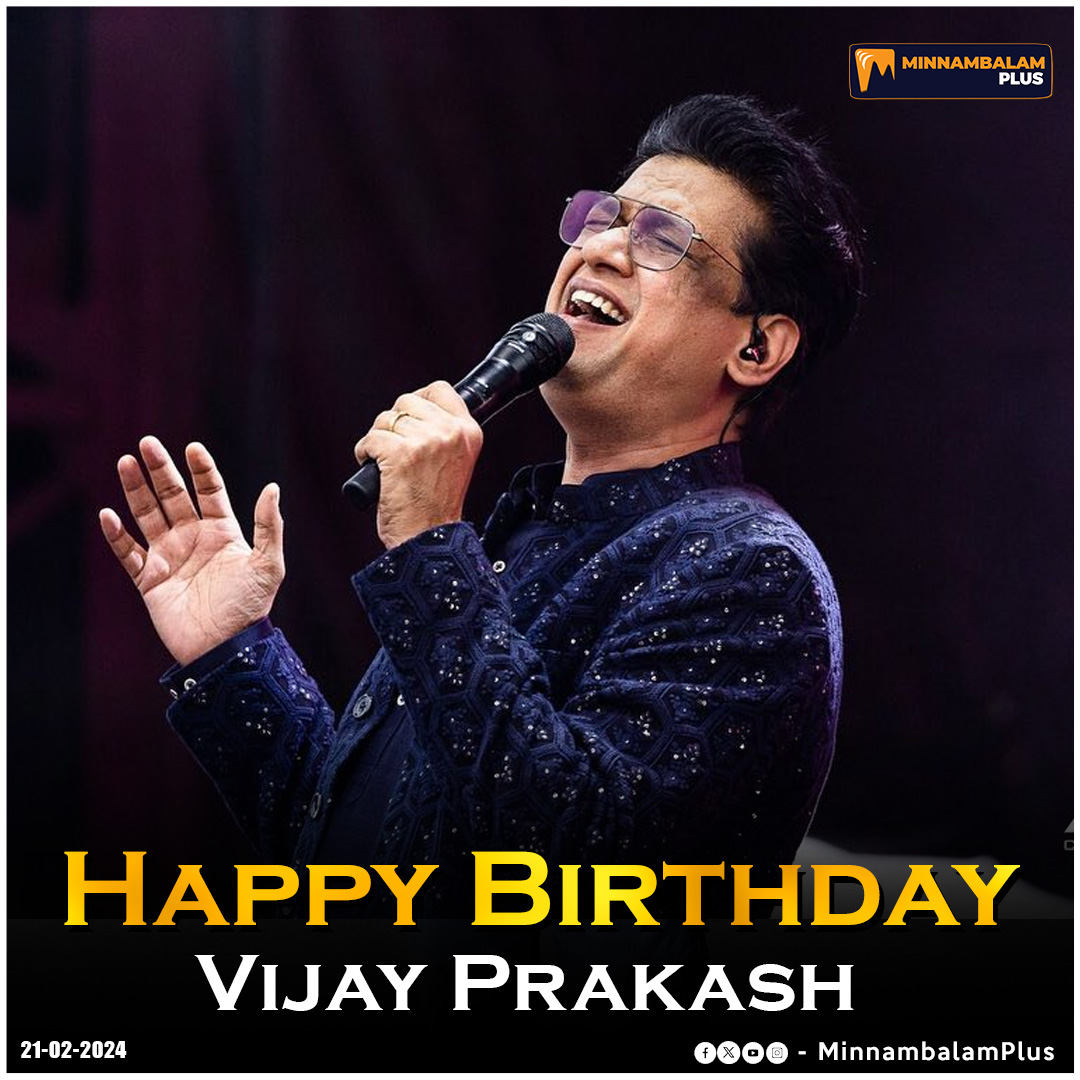 Wishing Vijay Prakash a very Happy Birthday 💐 from team #minnambalamplus 🤩

@vijayprakashvp 

#minnambalamplus #hbdvijayprakash #vijaypra #happybirthdayvijayprakash #HBDvijayprakash