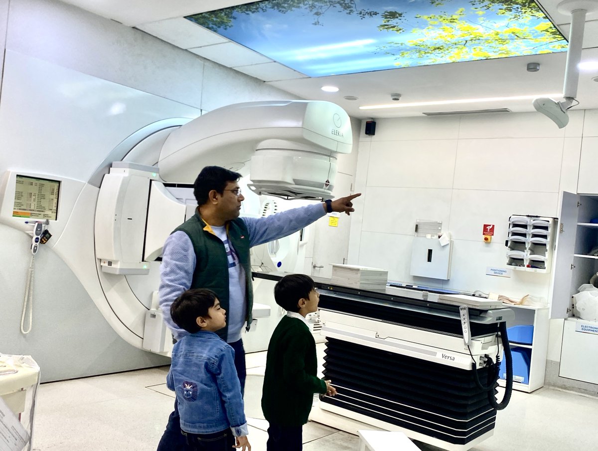 cpbhatt's tweet image. A magical journey of curiosity and discovery as the little ones visit my office!
With wide-eyed wonder, the kids learned about the Medical #LINAC and its role in fighting #Cancer🦀. 
Here's to inspiring young minds and nurturing future healers! 📷
#KidsDayOut #MedPhys
@Elekta
