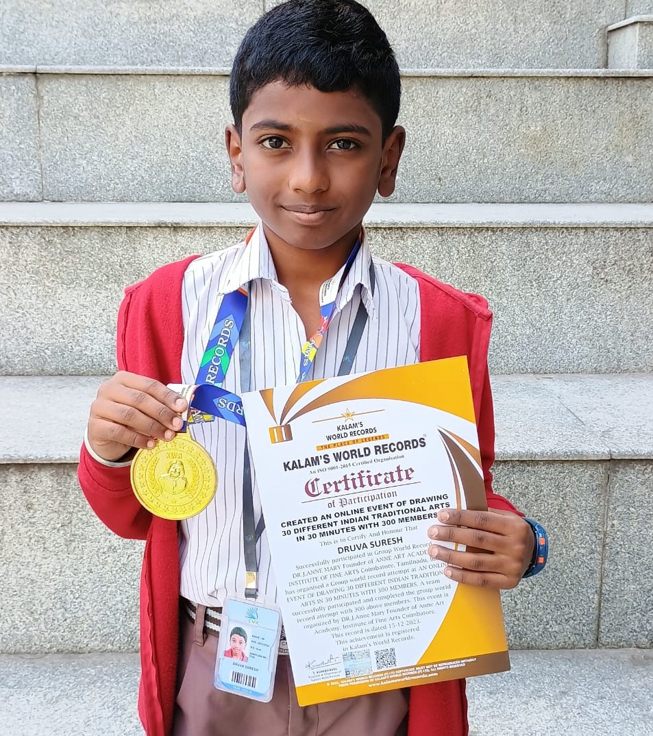 World Record Alert! Druva Suresh Makes Us Proud!

We're thrilled to announce that our very own Grade V student, Druva Suresh, has smashed another record and is now officially a WORLD RECORD HOLDER!

#ekyaschools #champion #worldrecord #findyourplaceintheworld #findyourheroes