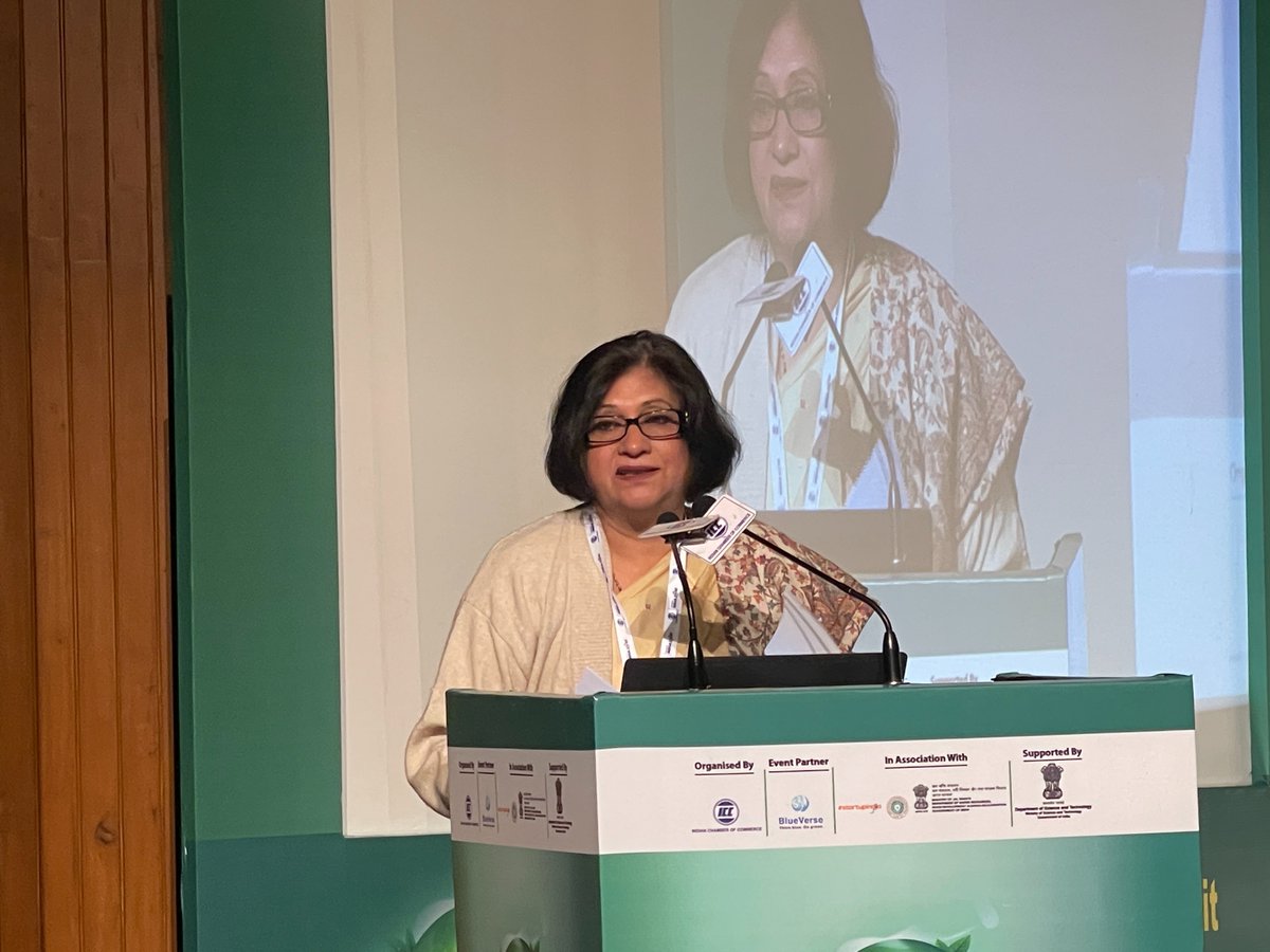 'We need innovation on how we recycle #Water,' said @DrVibhaDhawan, Director General, TERI, at the 'ICC Water & Waste Water Innovation Summit' organized by @ICC_Chamber, @startupindia and NMCG TERI Centre of Excellence for Water Reuse (NTCoE).

#WaterReuse #WasteWater