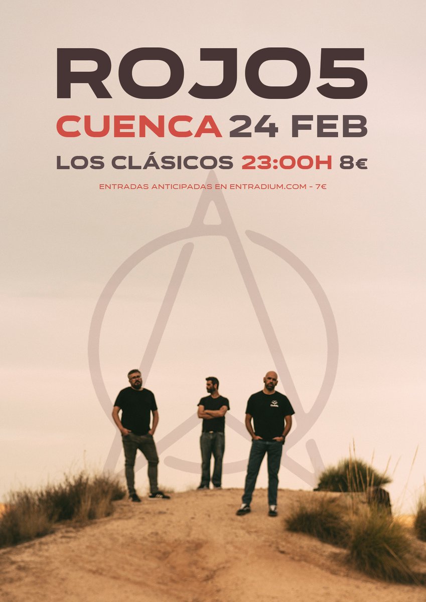 Este sábado estamos por primera vez en Cuenca! Tocamos solos y por eso hemos preparado un set muy especial, con temas que no solemos incluir en directo y alguna que otra sorpresa más. Os esperamos!!!
Anticipadas: entradium.com/events/rojo-5-…