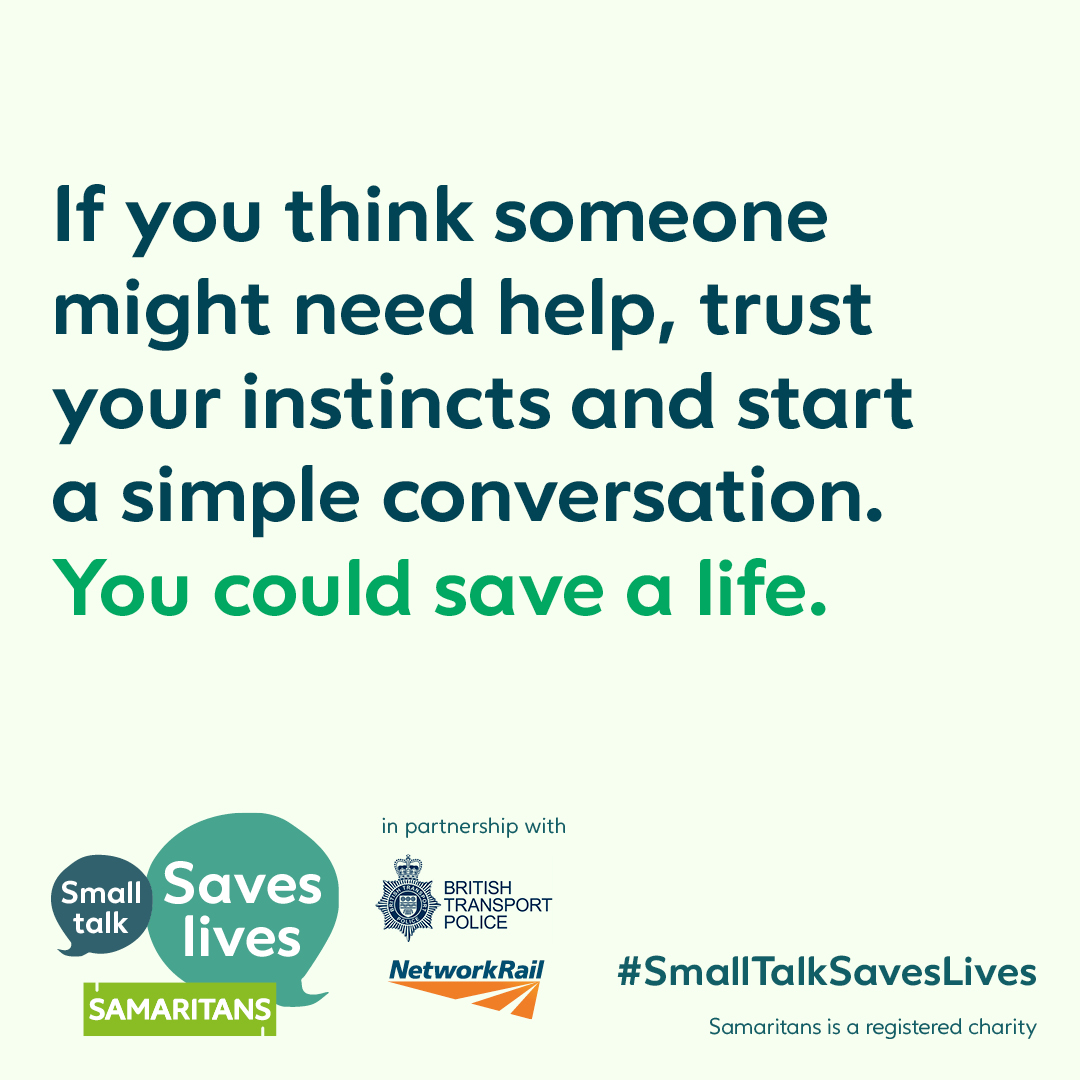 It's important to pay attention to those around us. If you notice someone acting differently or seeming out of place, take the time to engage in a little small talk. You never know, it could make a big difference 💚 bit.ly/37c7Akf #SmallTalkSavesLives
