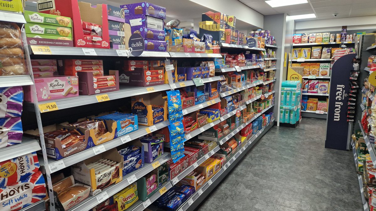 This says so much about where most people's diets are in the UK, our health crisis, farming crisis - and the vast imbalance of power and profit in UPF at the expense people's health & lives. Local supermarket - 1 tiny fruit/veg section, 3 aisles of biscuits, choc, crisps.