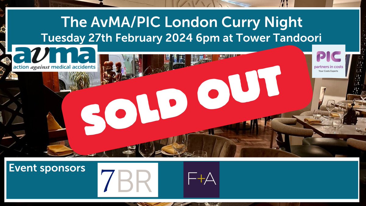 Less than 1 week to go till we are in London hosting the <a href="/AvMAuk/">AvMA</a> / <a href="/PIC_Legal/">PIC</a> Curry Night! The team are looking forward to seeing/catching up with those who are attending!

#london #curry #avma #fundraising