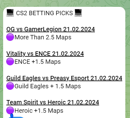 Csgobets9's tweet photo. Bets for CS2 on this 21st of February https://t.co/EU2ksw9YO5