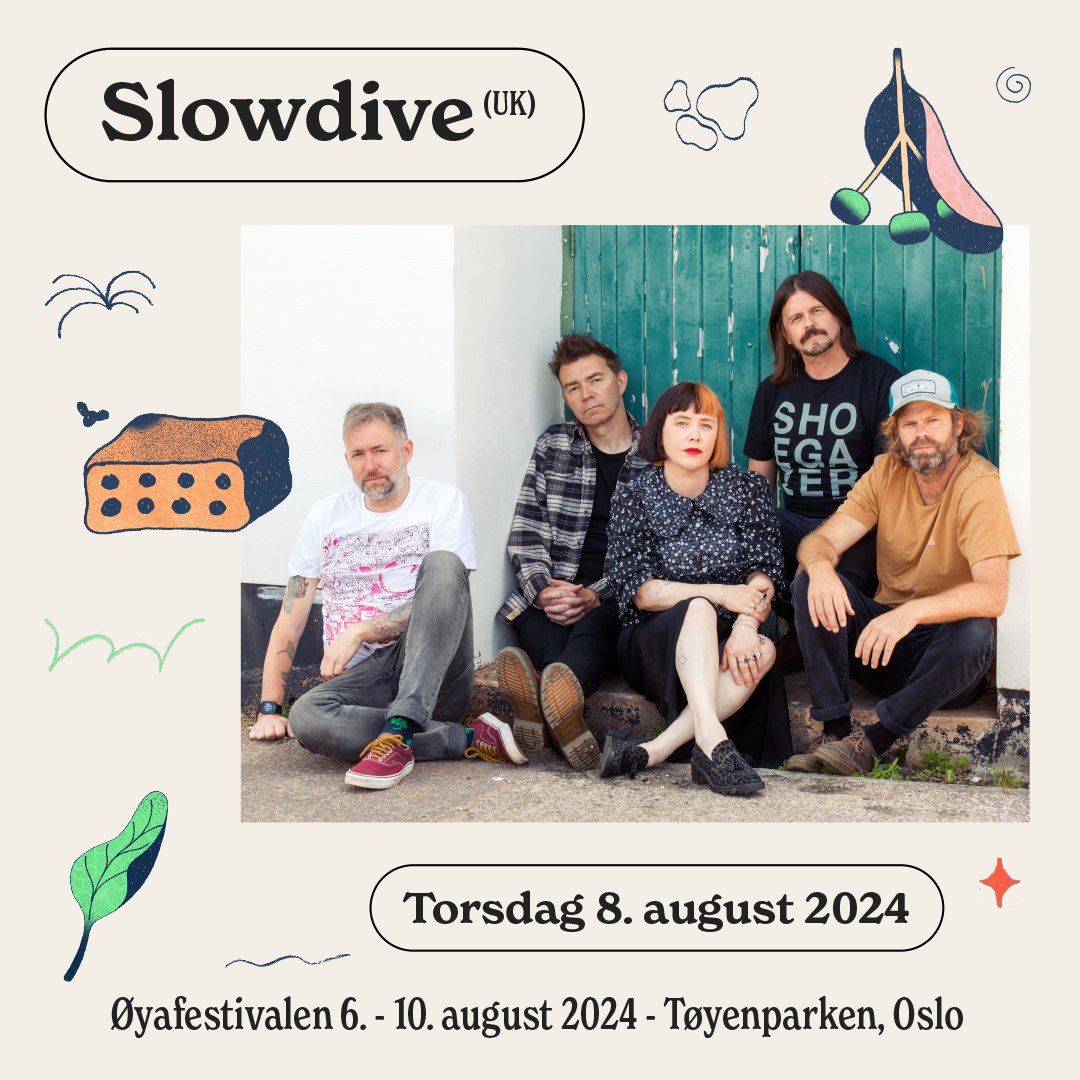 Oslo! We're playing @oyafestival on August 8th.

Tickets -> ticketmaster.no/artist/oyafest…

#slowdive #slowdive2024 #everythingisalive