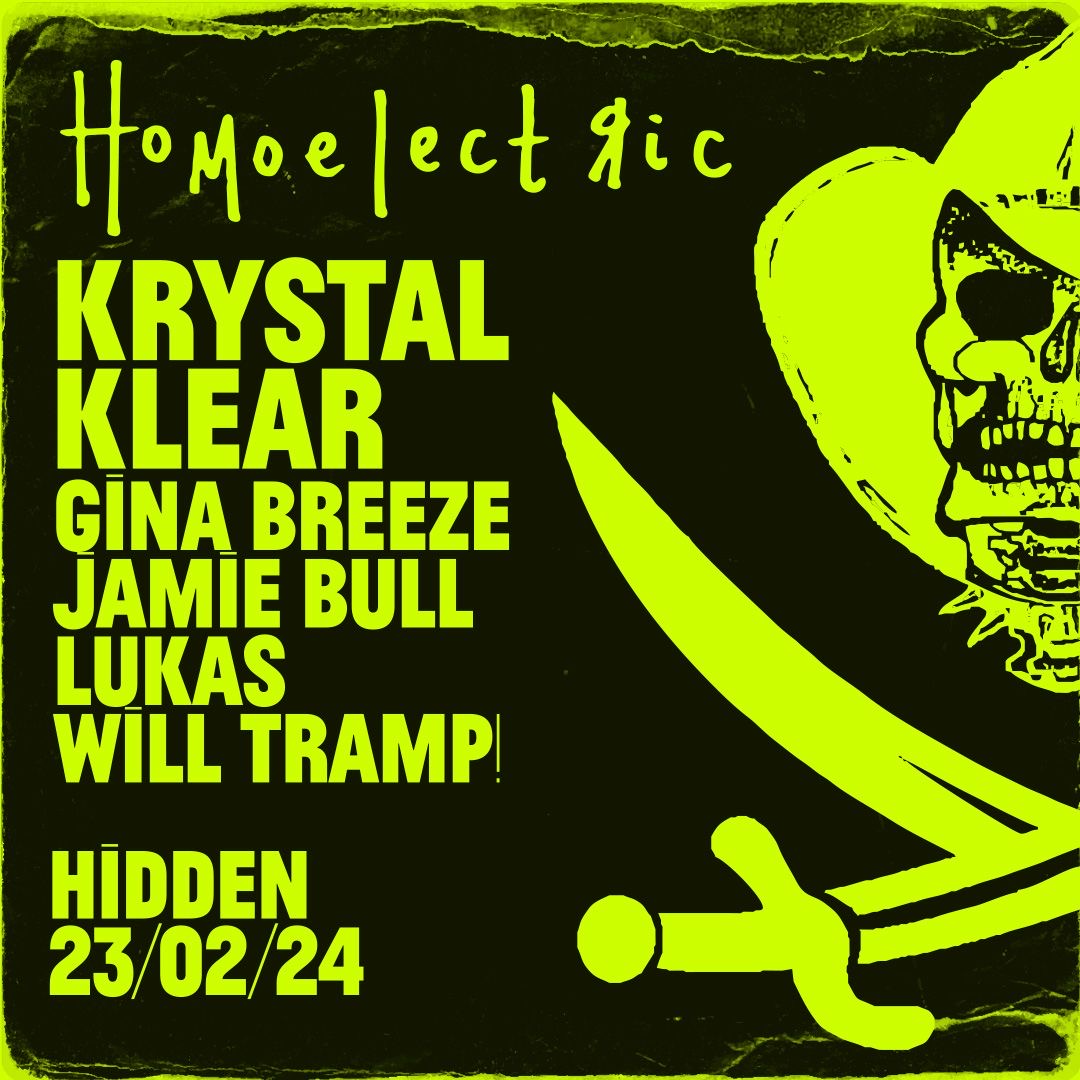 ⚡️@homoelectric Friday with @KrystalKlear + alll the residents. Back in the gutter! Last few tickets on @skiddle ⚡️ tinyurl.com/mr2kcvdn
