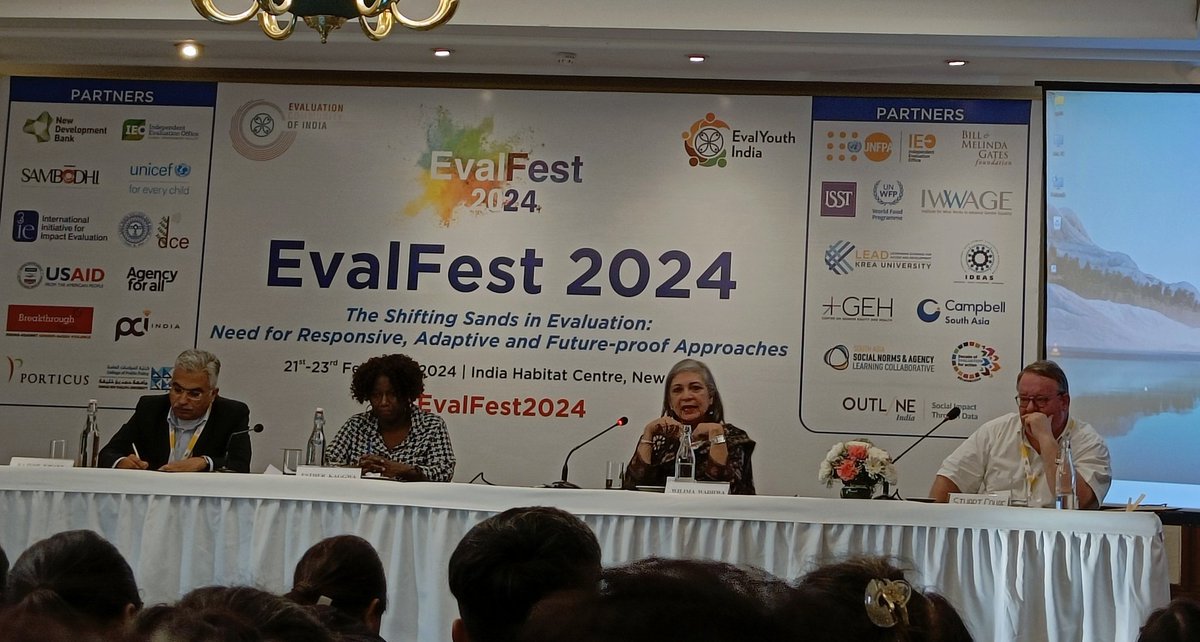 'What are we going to do with the data? That should be built into the design of the measurement. Who is this data for, and do we have the ability to digest it?' - Dr. Wilima Wadhwa, @asercentre #EvalFest2024