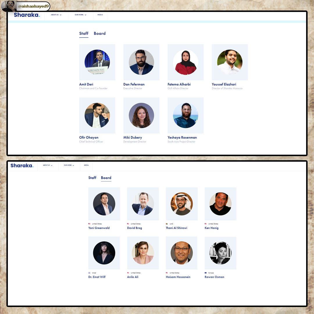 🔻يوجد ايضاً اعضاء اخرون مثل ثاني الشيراوي صاحب مجموعة شركات بمجلس الاعمال الإماراتي الإسرائيلي 
راجع من الرابط 
x.com/aishaalsayed9/…
الصحفي المصري هيثم حسنين
راجع من الرابط
x.com/aishaalsayed9/…
سابير ليفي وباقي اعضاء الخارجية الإسرائيلية ايضاً شركاء
راجع من الرابط