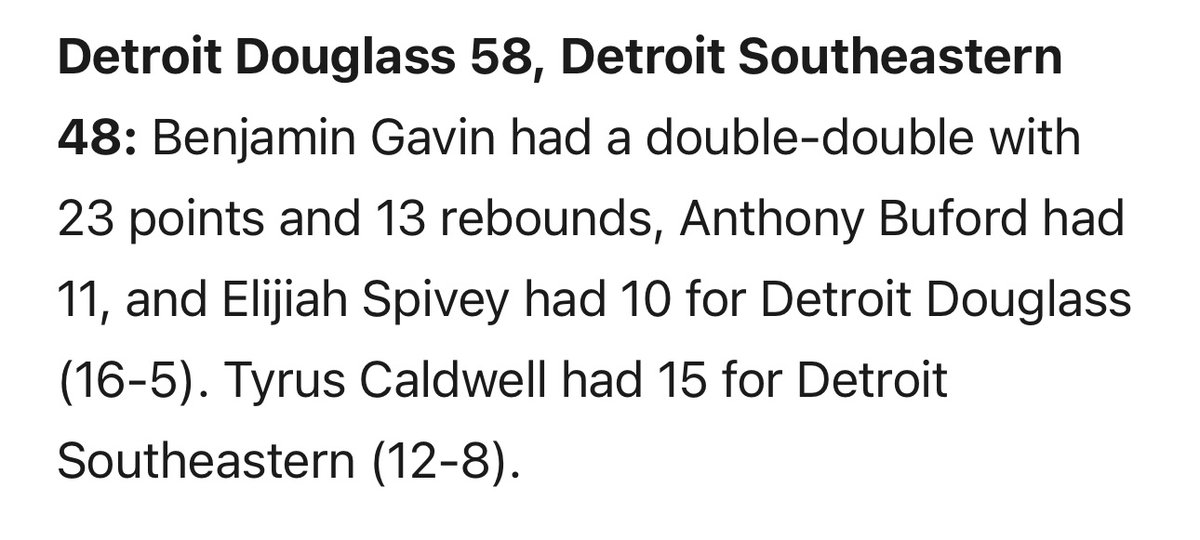 Detroit Douglass Basketball Team tweet media