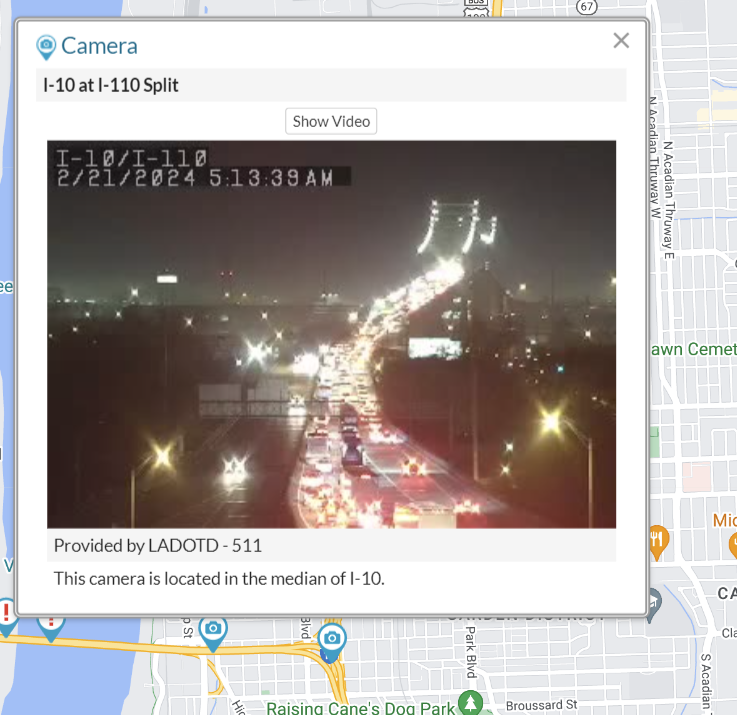 WRECK on MSRB westbound with left lane blocked. 
HEAVY delays building on interstate quickly (5:26am)