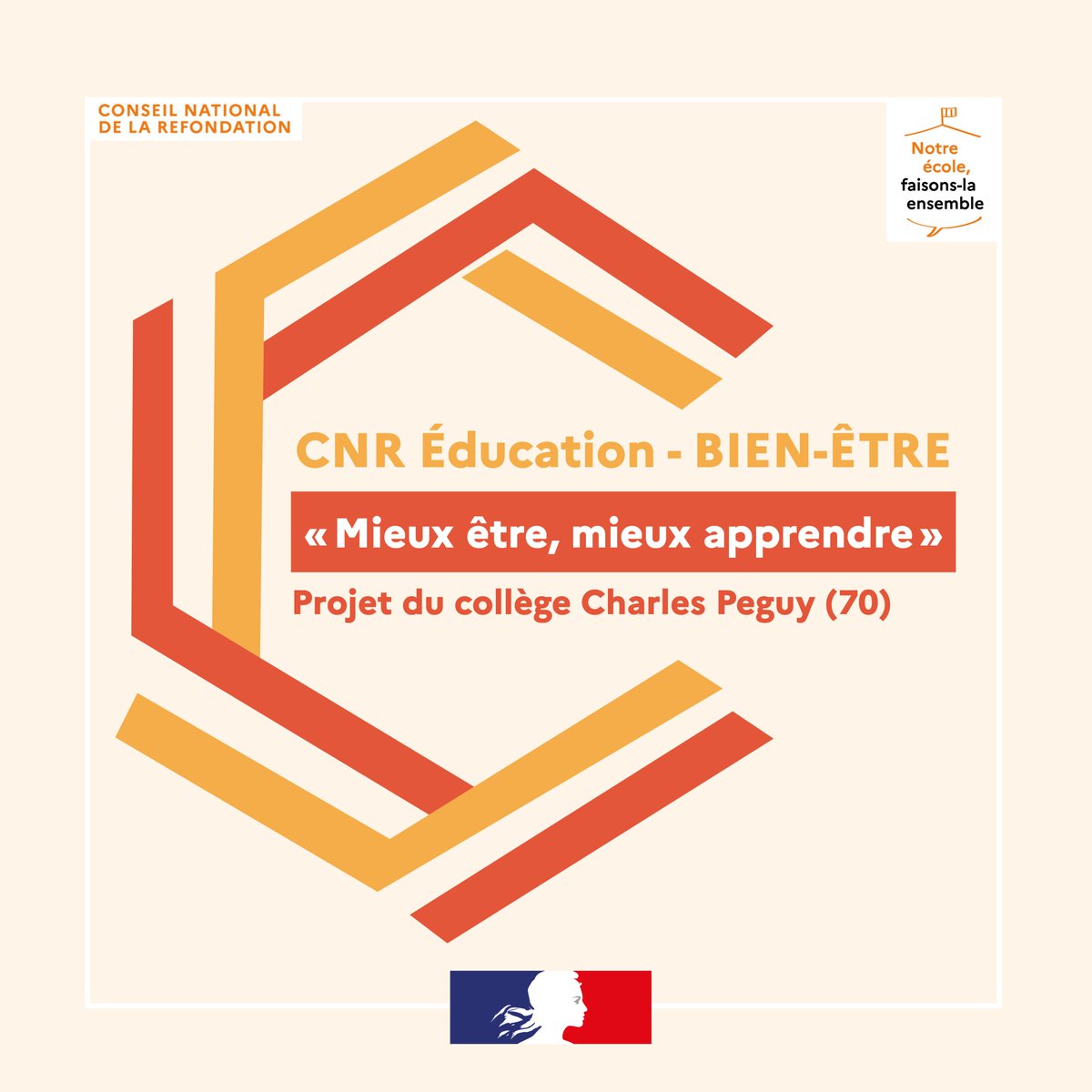 [CNR Éducation "Notre école, faisons-la ensemble" et Bien-être👀] "Mieux être, mieux apprendre", un projet du collège Charles Peguy à Vauvillers en Haute-Saône, à découvrir ici 👉ac-besancon.fr/bien-etre-notr…