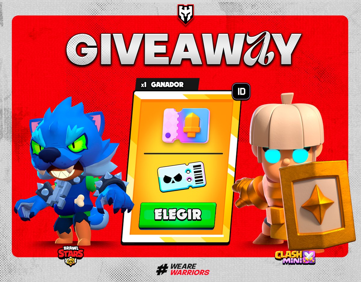 WarriorsSquadGG's tweet image. 🎁 #SORTEO  - PASS  🎟️

💎 x1 Brawl Pass Plus / Mini Pass Premium

 Requisitos:
✅ Like ❤️+ RT 🔁
✅ Seguirnos
✅ Seguir a: @Hazan_RYU 🎙️
✅ Seguir a: @WarriorsCup_GG 

🍀 ¿Tú cual elegirias?
🗓️ Ganadores  01 Marzo

#Giveaway  #BrawlStars #ClashMini 👑