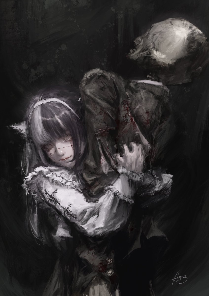 #このタグを見た人はラフ画とその完成絵を見せる

たまに反転しっぱなしの時はある 