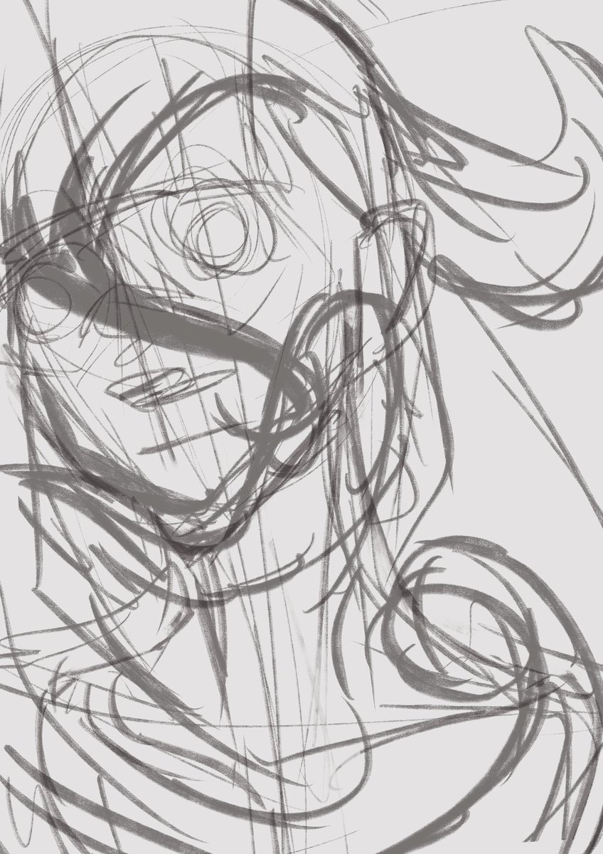 #このタグを見た人はラフ画とその完成絵を見せる

たまに反転しっぱなしの時はある 