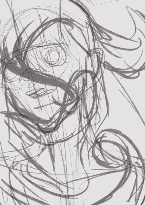 #このタグを見た人はラフ画とその完成絵を見せる

たまに反転しっぱなしの時はある 