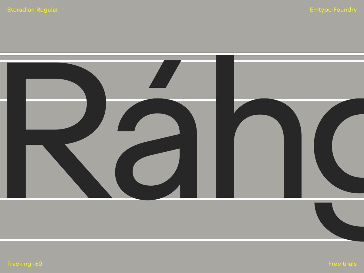 emtype's tweet photo. Steradian typeface
https://t.co/dyTHx9Mc79
#font #typeface #typography
#trialfonts #testfonts https://t.co/g8VIzTbipE