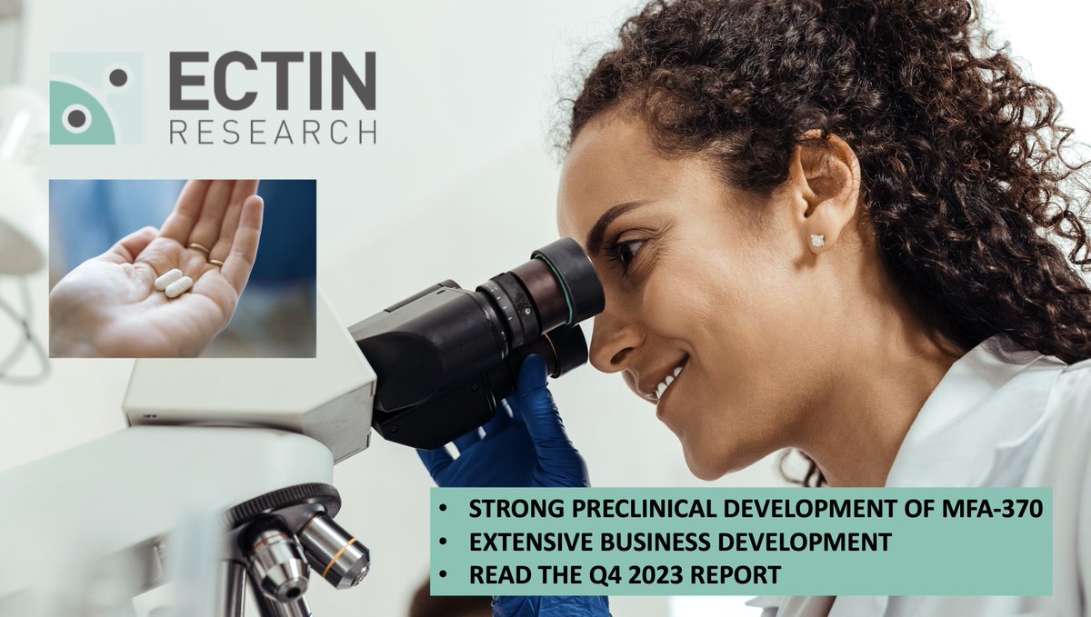 EctinAb's tweet photo. Ectin has reported strong preclinical development of MFA-370 with new positive animal data on triple negative breast cancer tumors. Read the Q4 report here https://t.co/DQ6wMEzBj9 #breastcancer https://t.co/Bzhym3rnSw