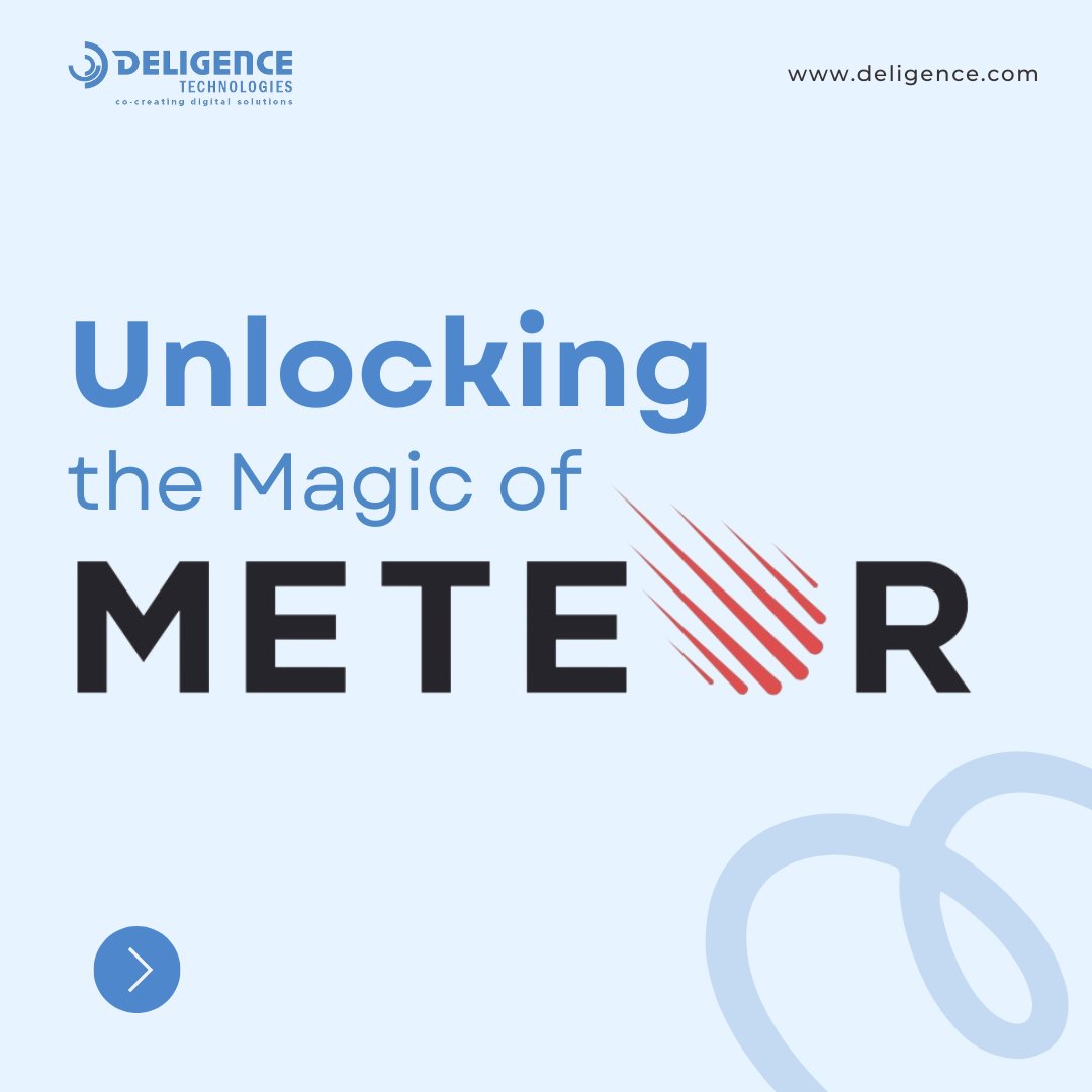 DeligenceTech's tweet image. Elevate your coding experience with Meteor.js - where simplicity meets power, and innovation sparks brilliance.✨ 🌐 bit.ly/3STFxyq
#meteorjs #codeefficiency #realtimecoding #techinnovation #webapprevolution