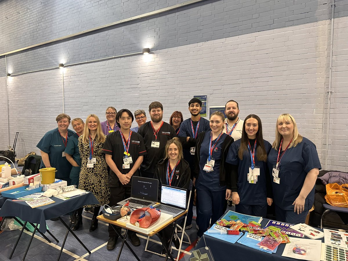 Team <a href="/MWLNHS/">Mersey & West Lancs Teaching Hospitals NHS Trust</a> at <a href="/rainhillhigh/">RAINHILL HIGH SCHOOL</a> careers day showing the next generation  what working in the NHS is all about #teammwl #pharmacy #cardiorespiratory #phlebotomy #biomedicalscience
