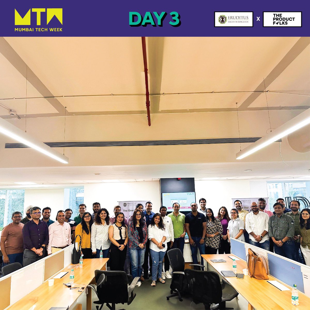 mumbai_tech_'s tweet photo. Shoutout to the techies who rode the wave of operational excellence at ‘Operation TechX’, a masterclass by #BhushanHede and #ArpitSrivatsava from Emeritus.
@EruditusExecEd @ashwin_damera @TheProductfolks 

#MaximumCityMaximumTech #MumbaiTechWeek #MTW2024 #techinmumbai #techeventmumbai