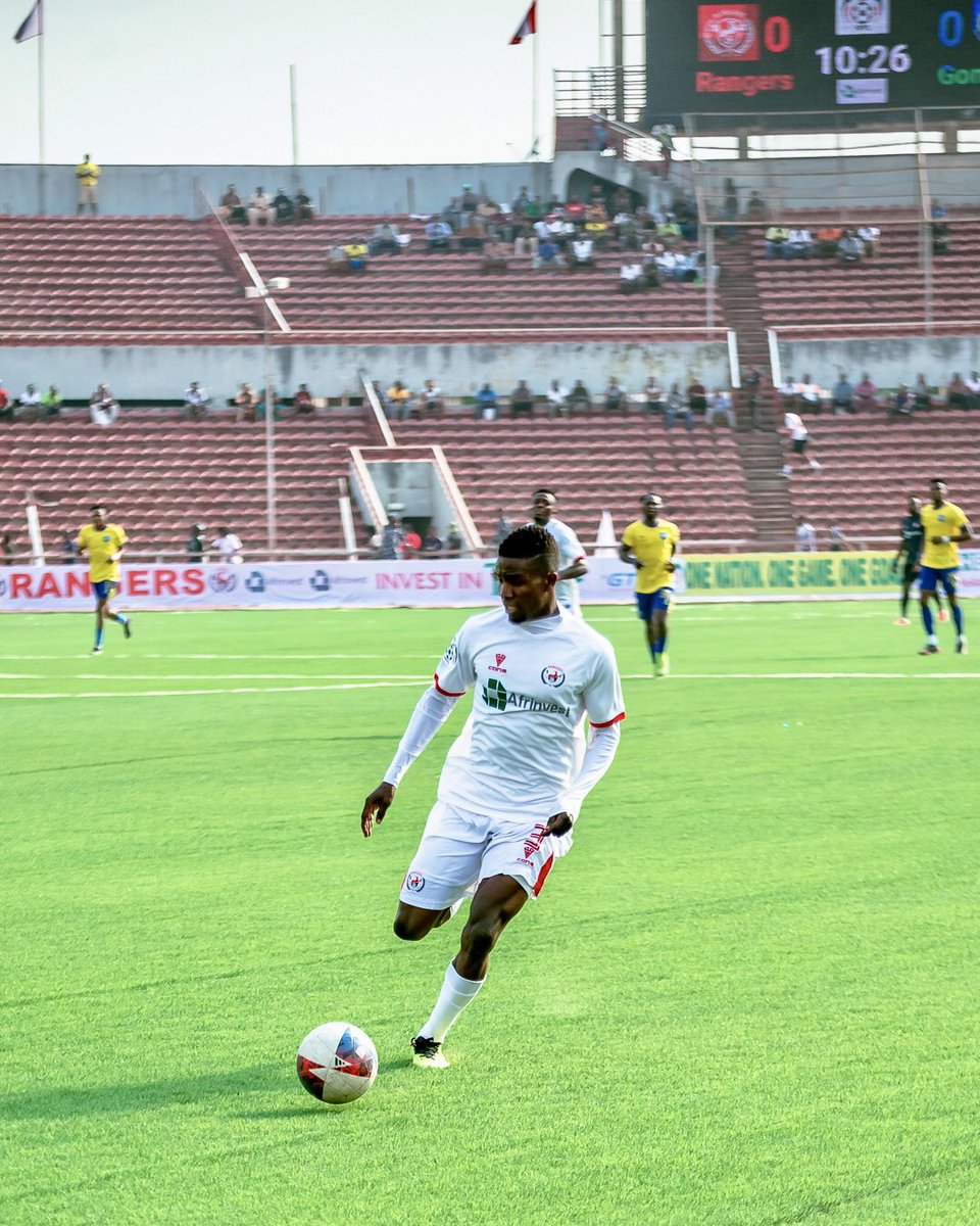 Rangers_Intl's tweet photo. Magic moment from our left full back Kenneth Igboke against Akwa United! ⚽️🎉 #TeamSpirit #VictoryGoal https://t.co/BEBwxetyjw
