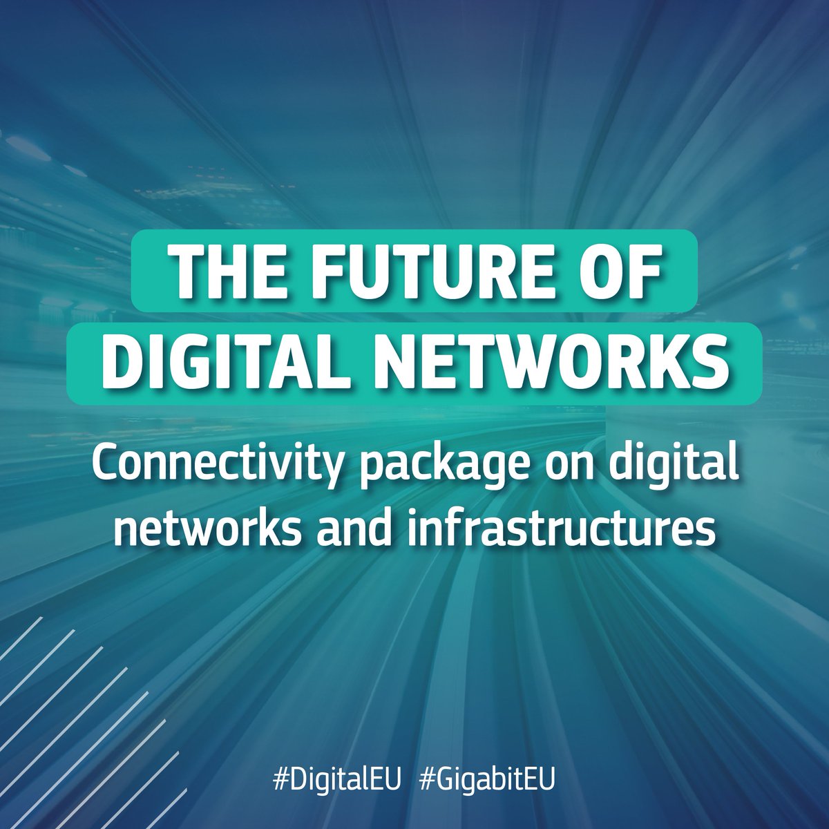 📡 The future of digital infrastructures is now.

The new #connectivity package sets actions to foster the innovation, security &amp; resilience of digital networks &amp; infrastructures across the EU.

🧵Scroll ↓ to learn how this new initiative will shape the digital tech of tomorrow.
