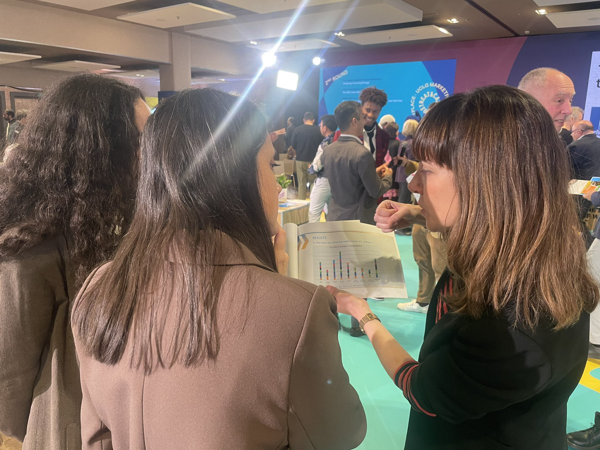 agenda21culture's tweet photo. Sharing about the #SevenKeys workshop on the localisation of the #SDGs through culture!
#UCLGMeets Retreat 2024🦋🌼🌍
Infos at https://t.co/2VRPZnOhq6 https://t.co/Yrg1wHmogr