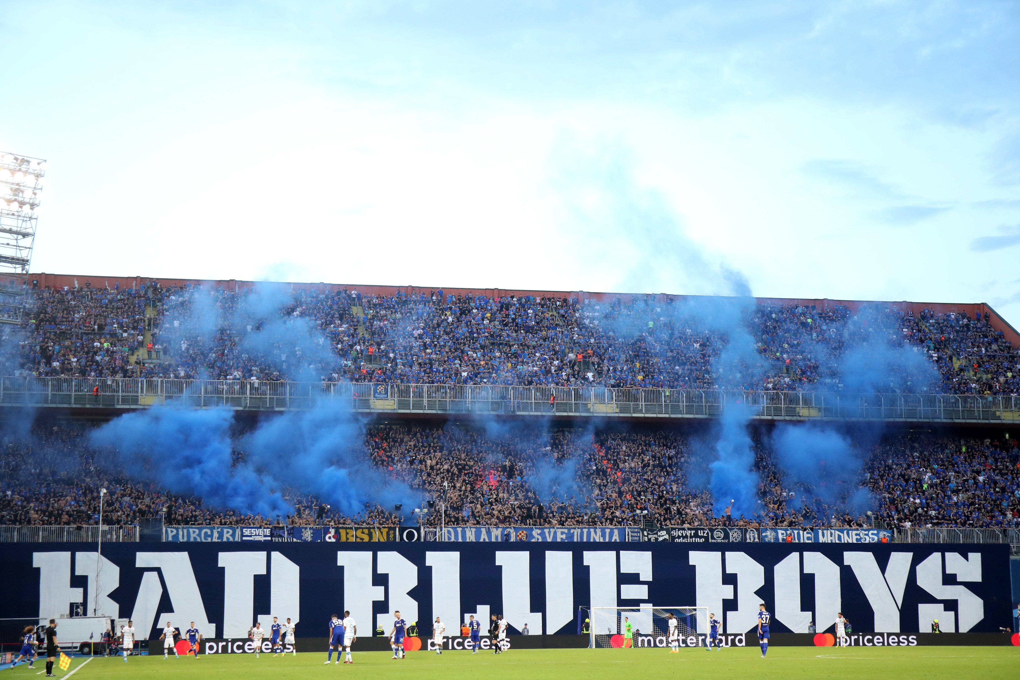 Les Bad Blue Boys au stade Maksimir
