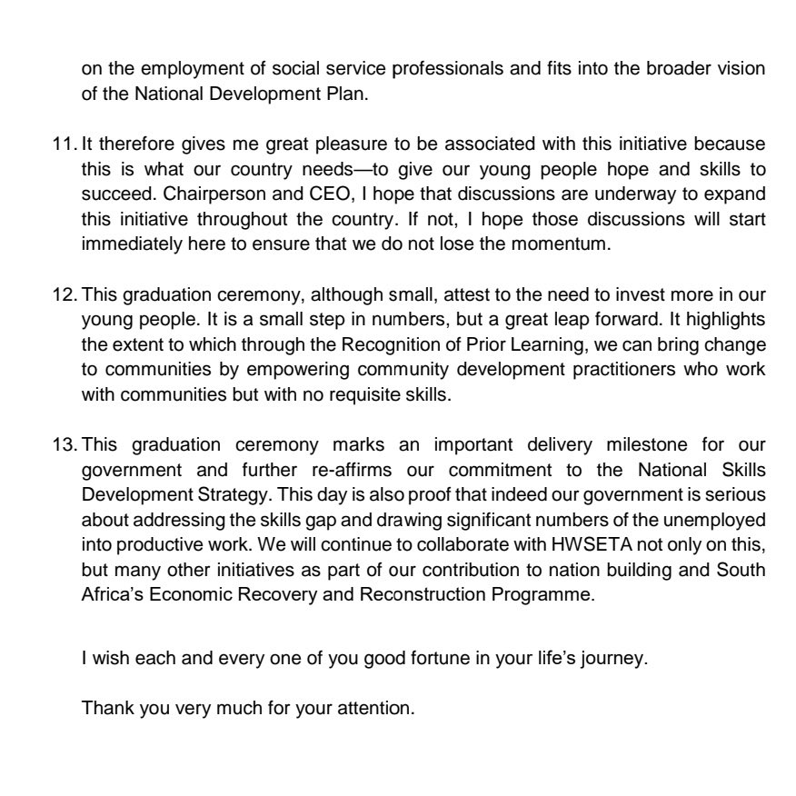 KabeloMohlah02's tweet photo. Minister Lindiwe Zulu delivered a beautiful speech "it is a small step in numbers,but a great leap forward " . The ceremony is still on ,you can Watch hereπ: https://t.co/1l3AUOk6LV
#30YearsOfdemocracy
#EducationTheOnlyEqualiser
#RPLGraduation
@OfficialSASSA
@nda_rsa https://t.co/x8vwOkJyy7