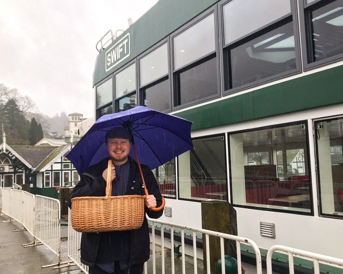 All aboard @Windermereboats ⚓️ Chris is handing out samples on the Red Cruise 😋 #LakeCruise #CumbriaBiz #Collaboration #Windermere