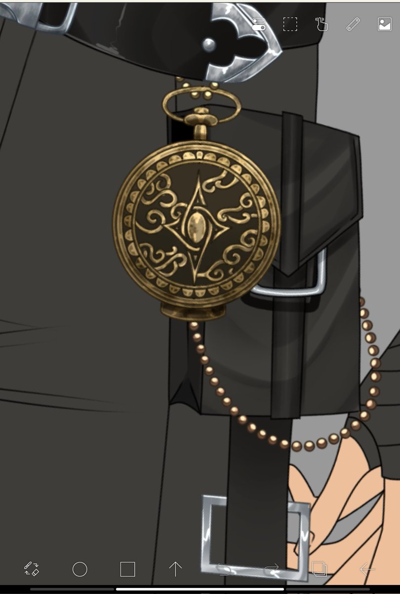 Kousapiiii's tweet image. Pocket watch 

#Live2DWIP #Live2D