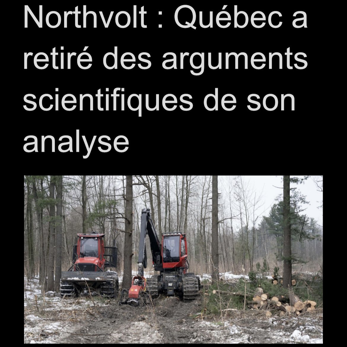 Vous vous rappelez que le ministère de l’Environnement avait rejeté un projet sur le même site que Northvolt, qq mois plus tôt ? J’ai comparé en détails les 2 analyses, faites par la même fonctionnaire, qui arrivent à 2 conclusions opposées. On découvre que toutes les…