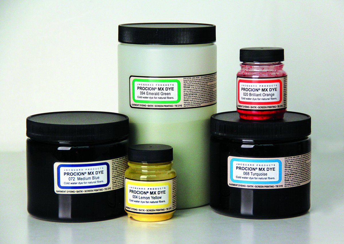 empressmills's tweet image. Achieve amazing Colour Results using Procion Dyes.

The Jacquard Dye Procion range produces intense, vibrant results. For natural fabrics - cottons, calico, linens, viscose, rayon, etc. Also for dyeing silks!

empressmills.co.uk/procion-dyes

#prociondye #fabricdye #jacquarddyes #fabrics