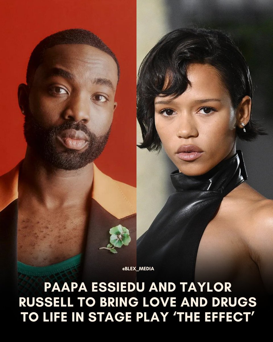 The original London cast, Paapa Essiedu and Taylor Russell will bring Lucy Prebble’s acclaimed play, 'The Effect,' to life at its exclusive American debut at the Shed. blexmedia.com/the-effect-paa…