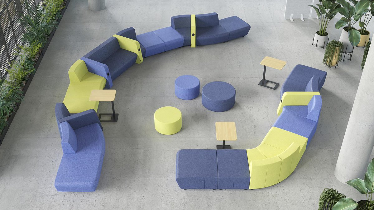 Soft Rock is a modular lounge seating system designed to meet our changing workspace. It allows for multiple configurations to suit any space. #officeinteriordesign #officefitout #fitoutsolutions #officefurniture #workspacedesign #fitout #softseating bit.ly/2HRIlnZ