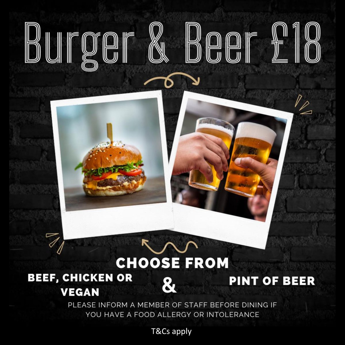Craving some mouthwatering delights? Look no further - Visit us with your friends and family this month to avail the special offer! 📷📷
*We also have vegan options.
#HolidayInnCamdenLock #BurgerAndBeer #Vegan #Foodies #SpecialOffer