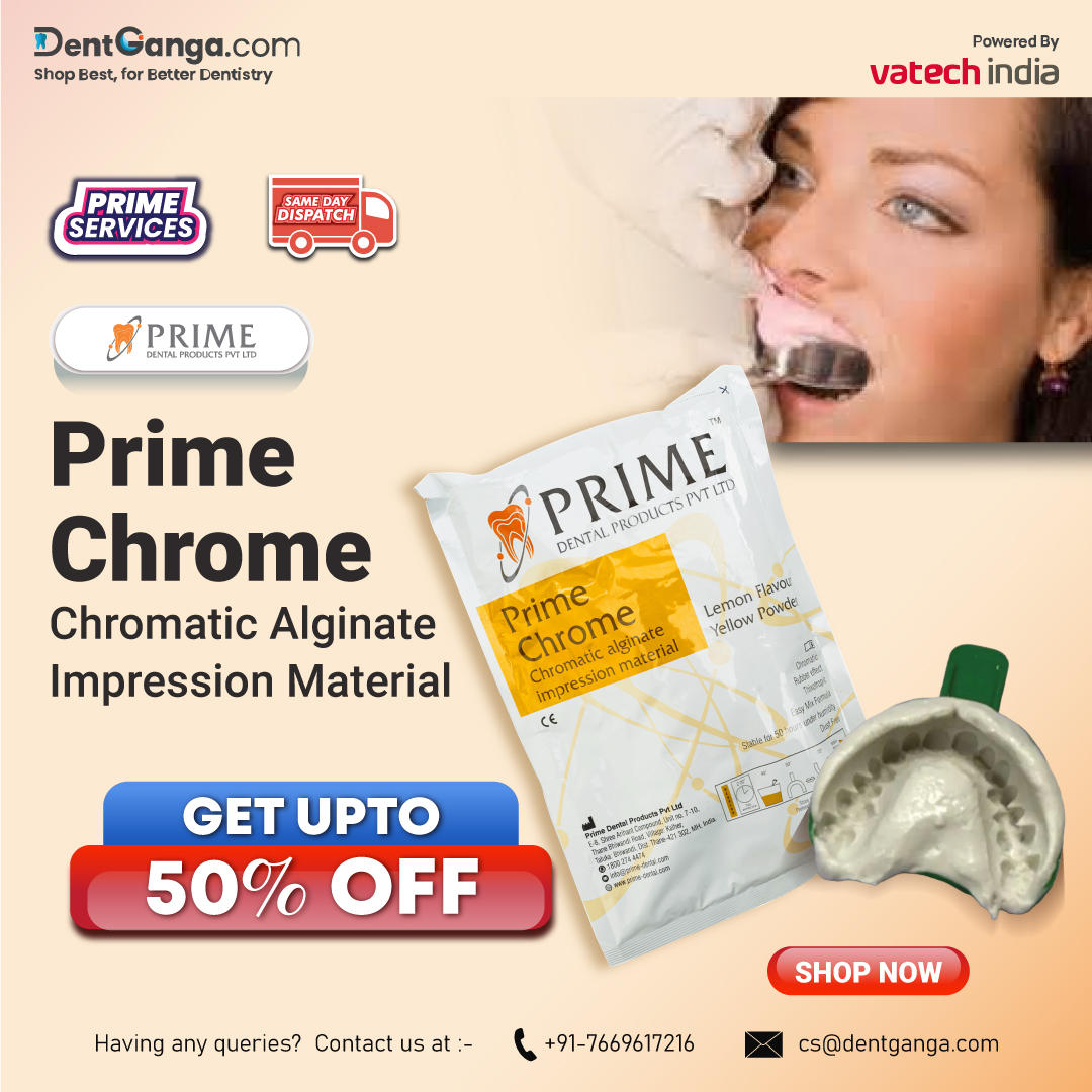 DentGanga's tweet photo. Buy Prime Chrome Chromatic Alginate Impression Material
Get UPTO 35% OFF!! Hurry grab your product now!!
https://t.co/swfHhJ6Vea
To Know More About Us:
 📱: +91-7669617216
 🌐: https://t.co/hOhXN0O5I3
 📧: cs@dentganga.com https://t.co/5biVlQgfAH