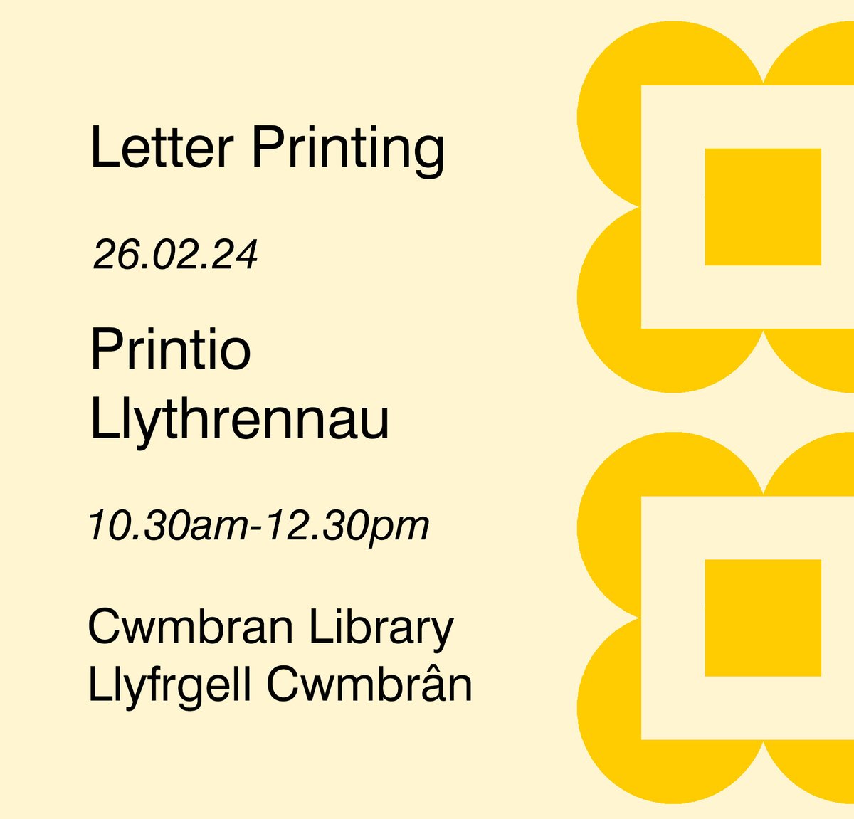 Cwmbran Library, Monday 26 February 10.30am -12.30pm Make and print words the old fashioned way! *** Lyfrgell Cwmbrân, ddydd Llun 26 Chwefror 10.30am - 12.30pm Gwnewch a phrintiwch eiriau yn y ffordd hen ffasiwn! @TorfaenLibrary