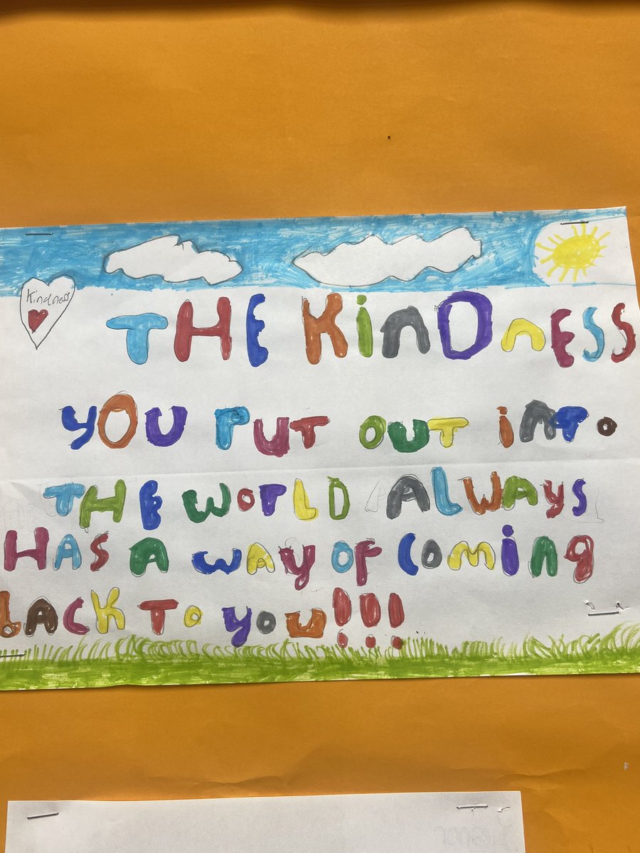 BraeviewG's tweet photo. Today 1M2 finished our kindness wall. We have just finished a block on cyber bullying, social media use and respecting others. It’s important to always give ourselves a gentle reminder on the importance of Kindness ☀️ @BraeviewAcademy #wearebraeview #dundeelearning https://t.co/s4PhpMP4E9