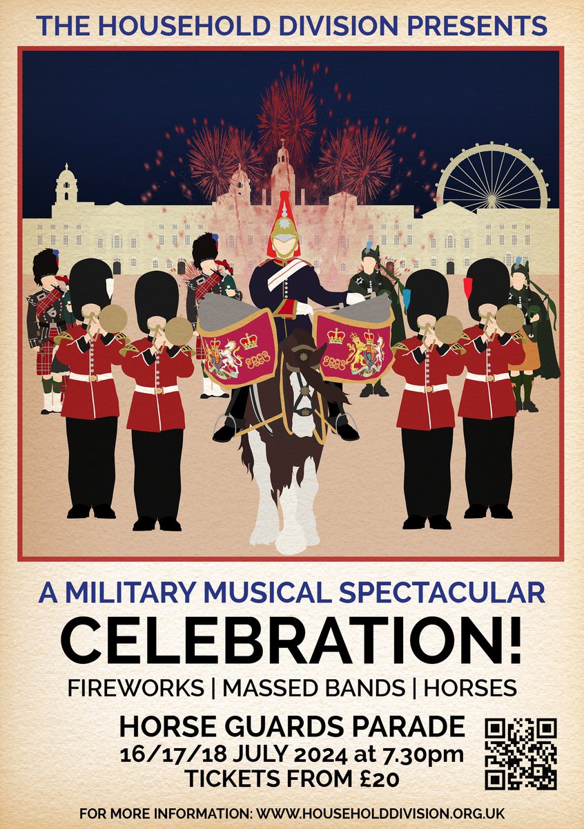 Some dates for your diary. Click the link below to get your tickets. For tickets click the link below: tickets.householddivision.org.uk/beating-retrea… #HDiv #musicalspectacular #Celebration #Guards #horseguardsparade