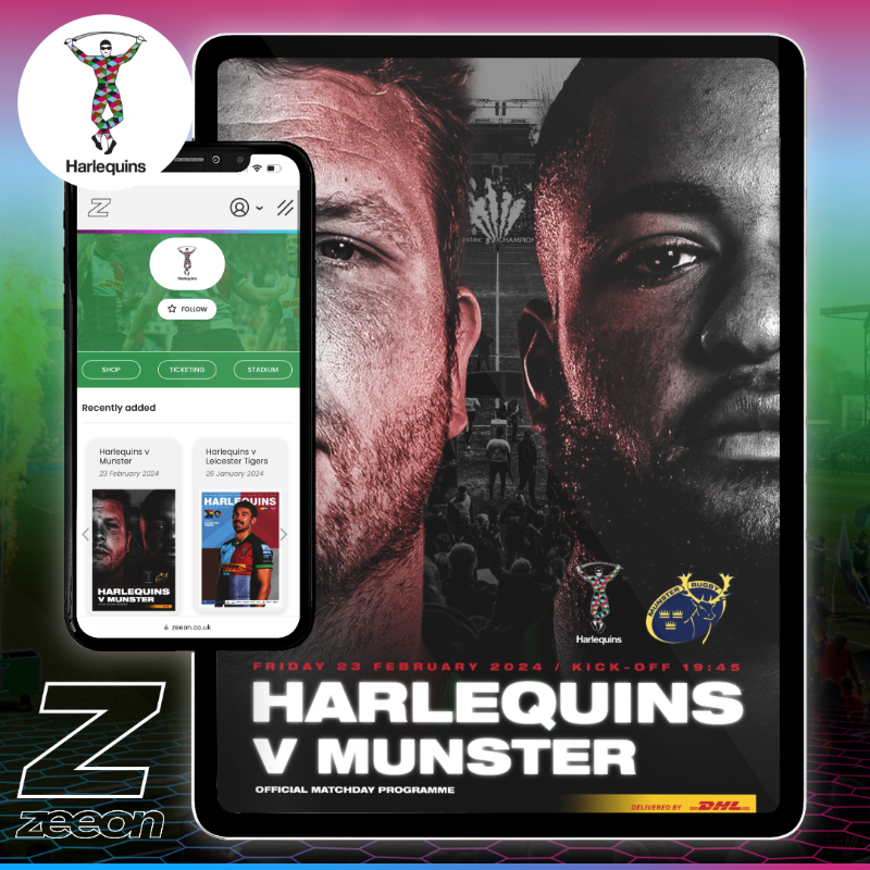 Harlequins's tweet photo. 🗞️ Matchday programme
🎧 @charstape takeover
⏰ Key timings

#COYQ #HARvMUN