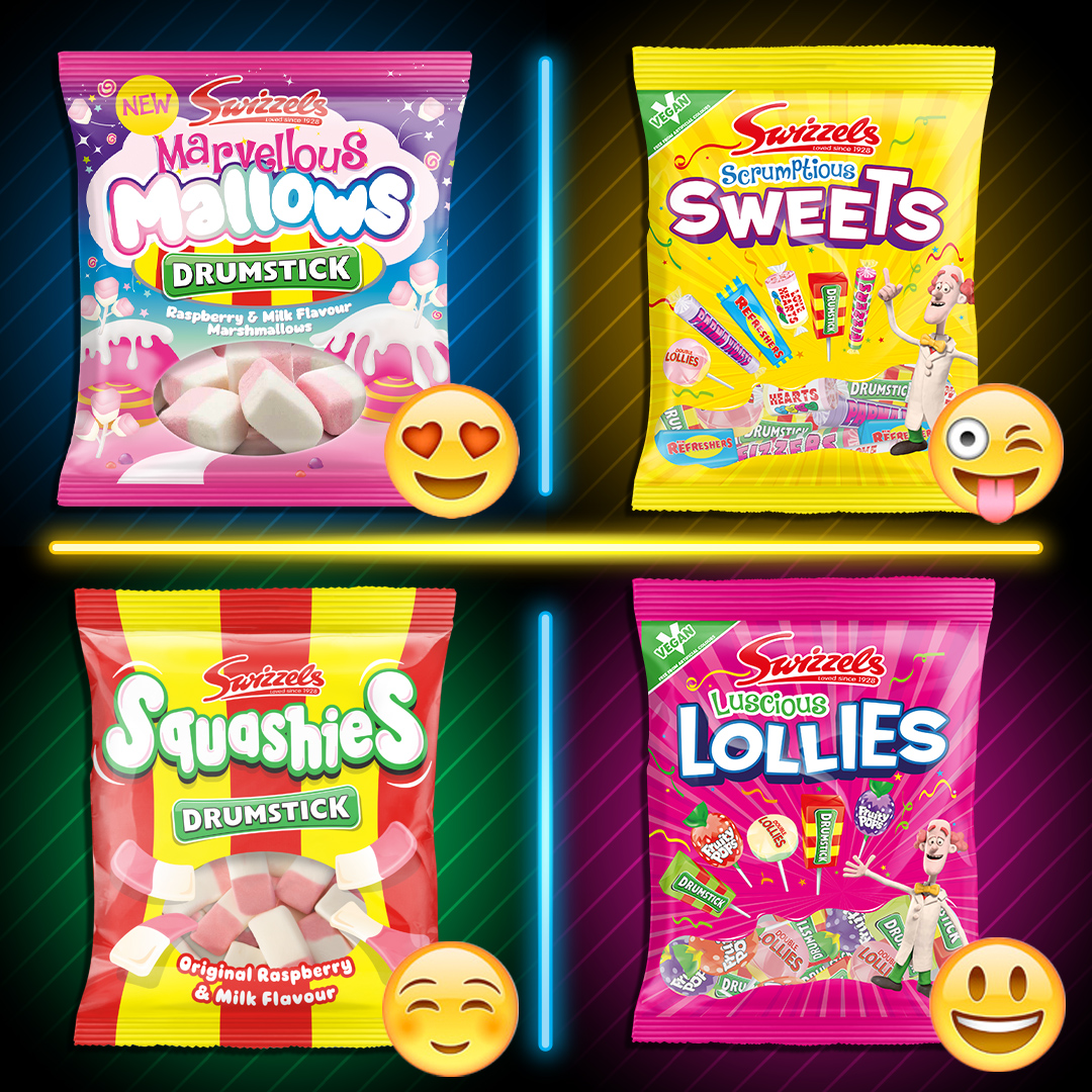 If you had to pick one for your Big Night In, which bag would you pick? 😍Marvellous Mallows 😜Scrumptious Sweets 😊Original Squashies 😀Luscious Lollies