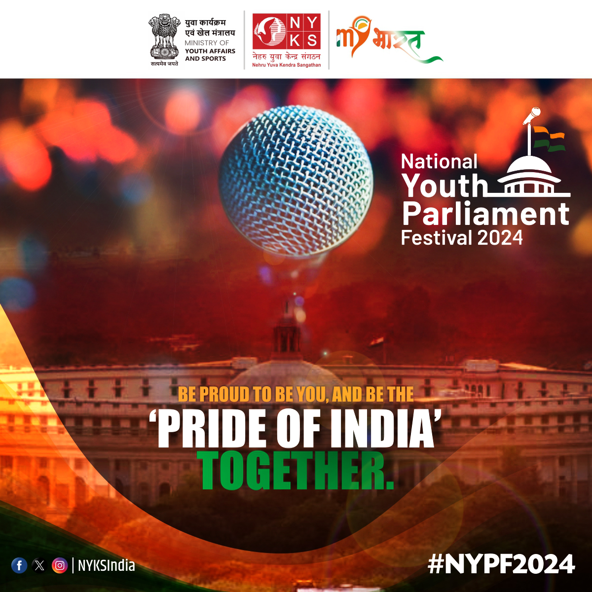 Echoes of Empowerment: Youth Roar in Parliament, Ready to Illuminate the Path for a New Bharat! 🦁 #NYPF2024 #StateYouthParliament #YouthActivism #ChangeMakers #YouthEmpowerment #NYKS