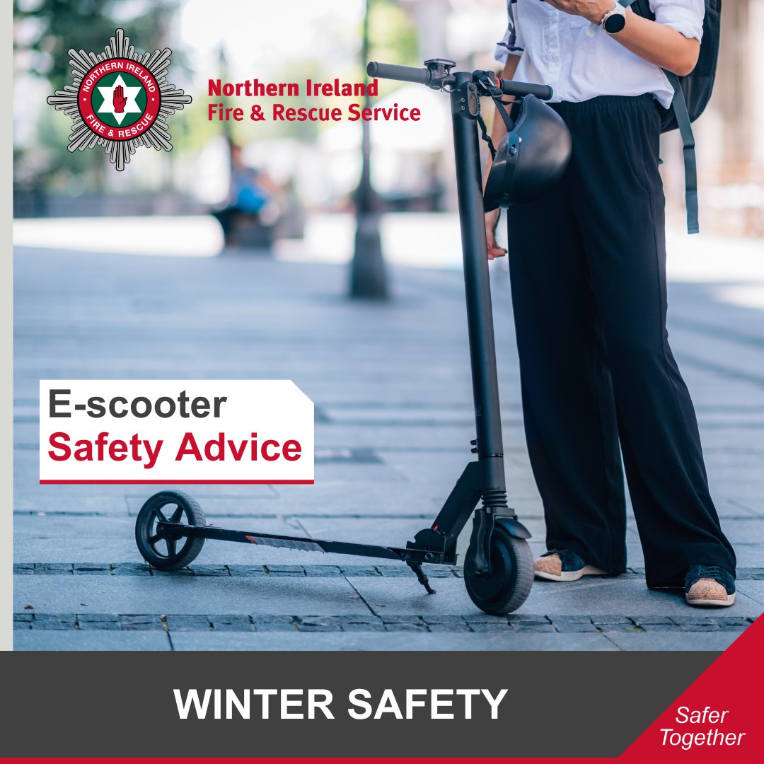 Northern Ireland Fire & Rescue Service on X: "If you own an e-scooter or e-bike  charge them safely by following our advice to reduce the risk of fire:  🛴Never charge unattended or