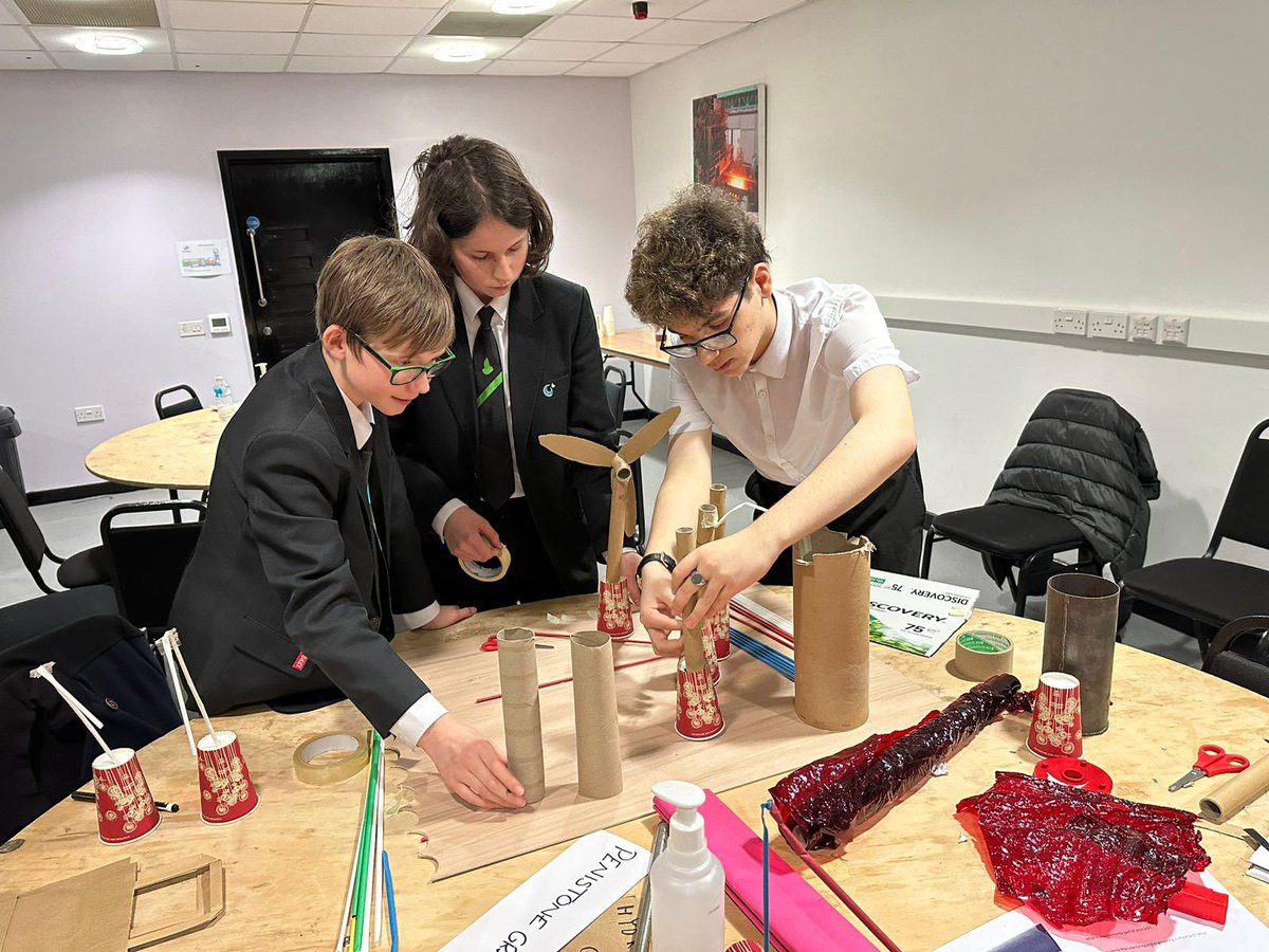 PenGS_Science's tweet photo. Some students visited magna yesterday for the High Sheriff Award competition designing a sustainable product! https://t.co/xdUE7ScqHv