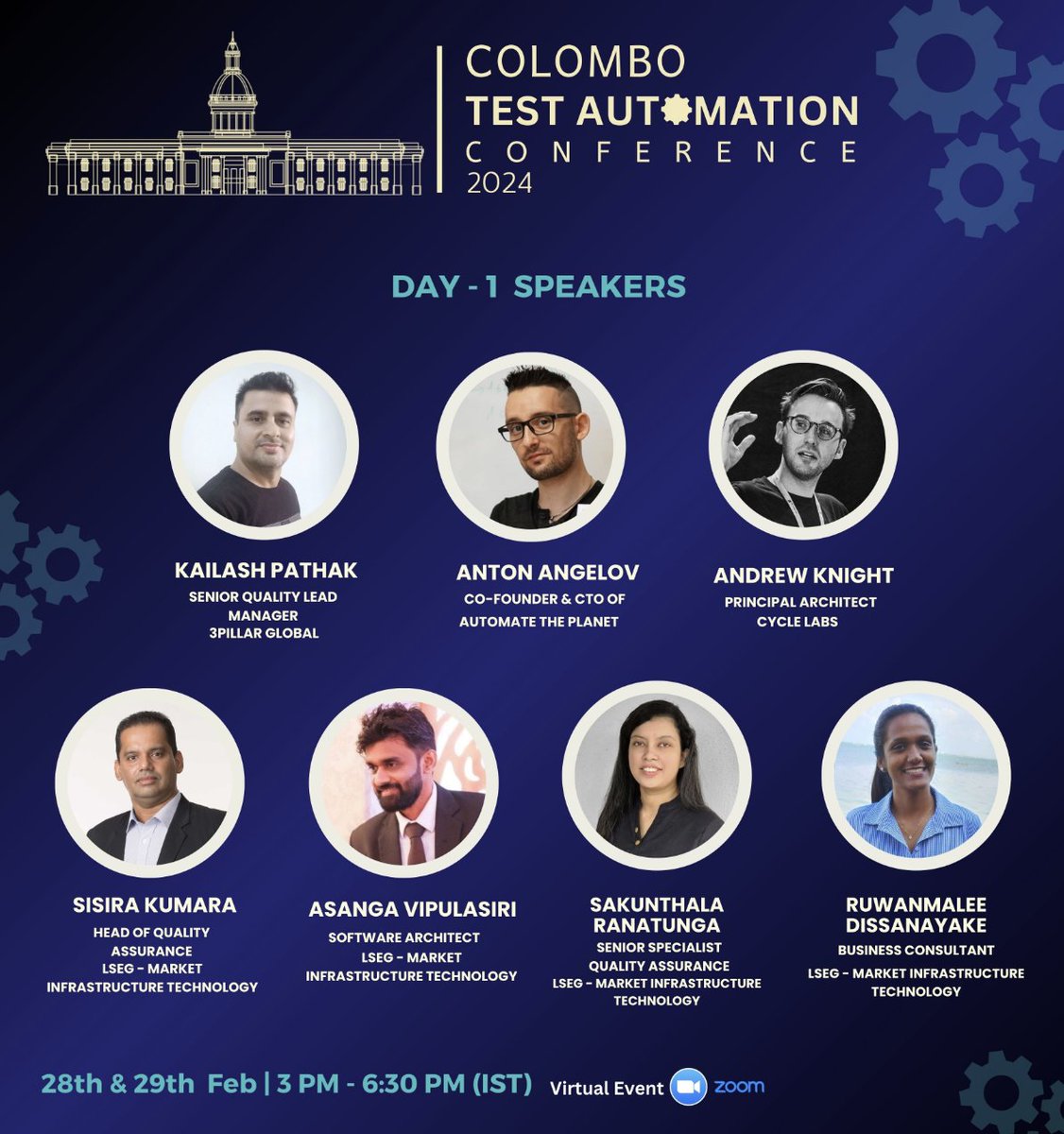 🎙️ I'm happy to announce that I will be presenting at the Colombo Test Automation Conference (CTAC) 2024! 🎉 On @playwrightweb @testingmag @Zone24x7 @SLASSCOM @QANewsletter @TrendingTesting @AutomationPanda 

🌐 Registration link to reserve the seat: lnkd.in/gPuUvABc