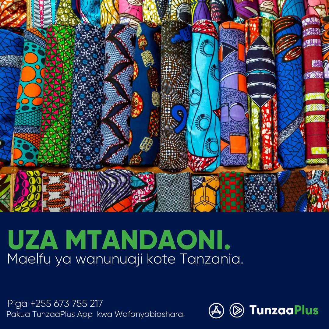 TunzaaPlus's tweet photo. Je umepata fursa ya kujiunga na Tunzaa plus?
Jiunge sasa na uanze kuuza mtandaoni kwa usalama wa hali ya juu.
Timu yetu imebobea katika kutoa  huduma bora.

Anza kuuza 👉https://t.co/5UtQ5iUB8I… https://t.co/4s0BH4yuNC