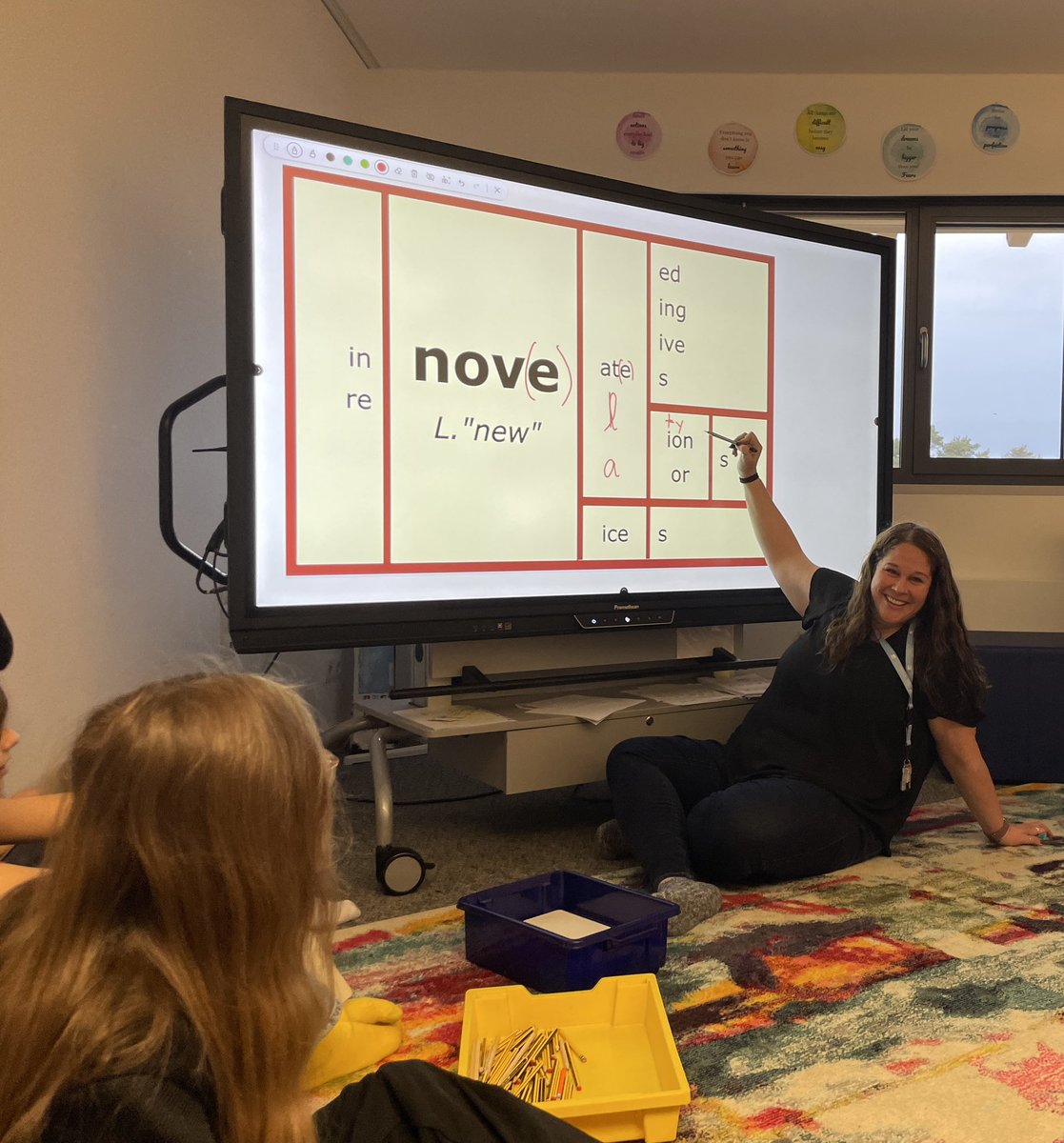 sowingliteracy's tweet photo. Continuing our study of the base NOVE- (new) using a word matrix helpfully provided by @wordtorque. Sts in Miss Sullivan’s #multilingual G5 @BBISlearning are finding new words and discovering why you drop the -e when adding a vowel suffix. #WordInquiry in action! @BQDressler https://t.co/VKj6qDrZqX