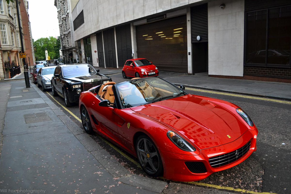 CarManToday's tweet photo. Ferrari 599 SA Aperta. The rarest of the rare #SaAperta #599SA #London #Ferrari https://t.co/vzvQ7BS3ZI